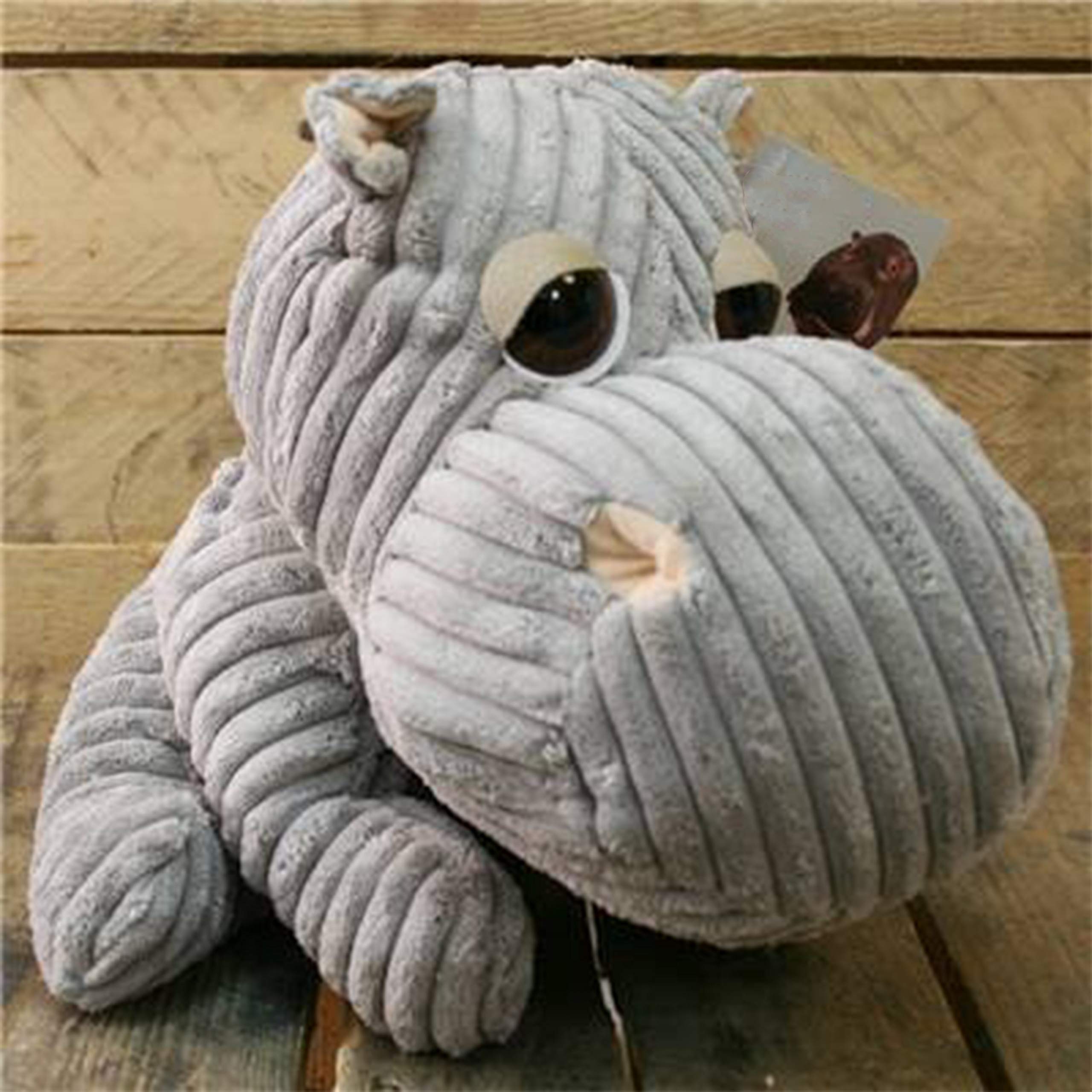 Hippo Door Stop Home Office Animal Cuddly Doorstop Toy Large Soft Heavy Fabric