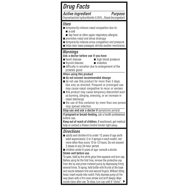 MUCINEX SINUS-MAX NASAL SPRAY DECONGESTANT, 12 HOUR OVER-THE-COUNTER MEDICATION NOSE SPRAY FOR SINUS RELIEF, NASAL DECONGESTANTS FOR ADULTS, COOLING MENTHOL, 0.75 FL OZ (PACK OF 3)