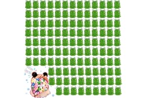 BuQiuRen 120Pcs Mini Resin Frogs, Green Tiny Frog Figurines Bulk for Miniature Dollhouse Decor Accessories Garden Aquarium Potted Ornament Party Toys