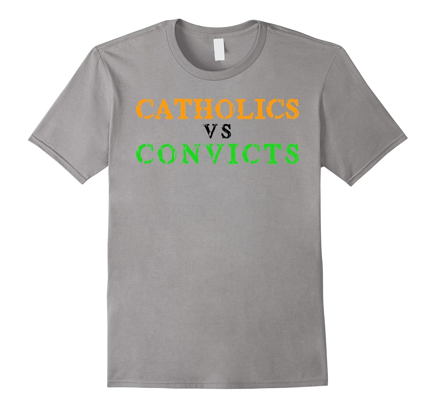 Catholics vs. Convicts 2017 Vintage Football T Shirt-Rose