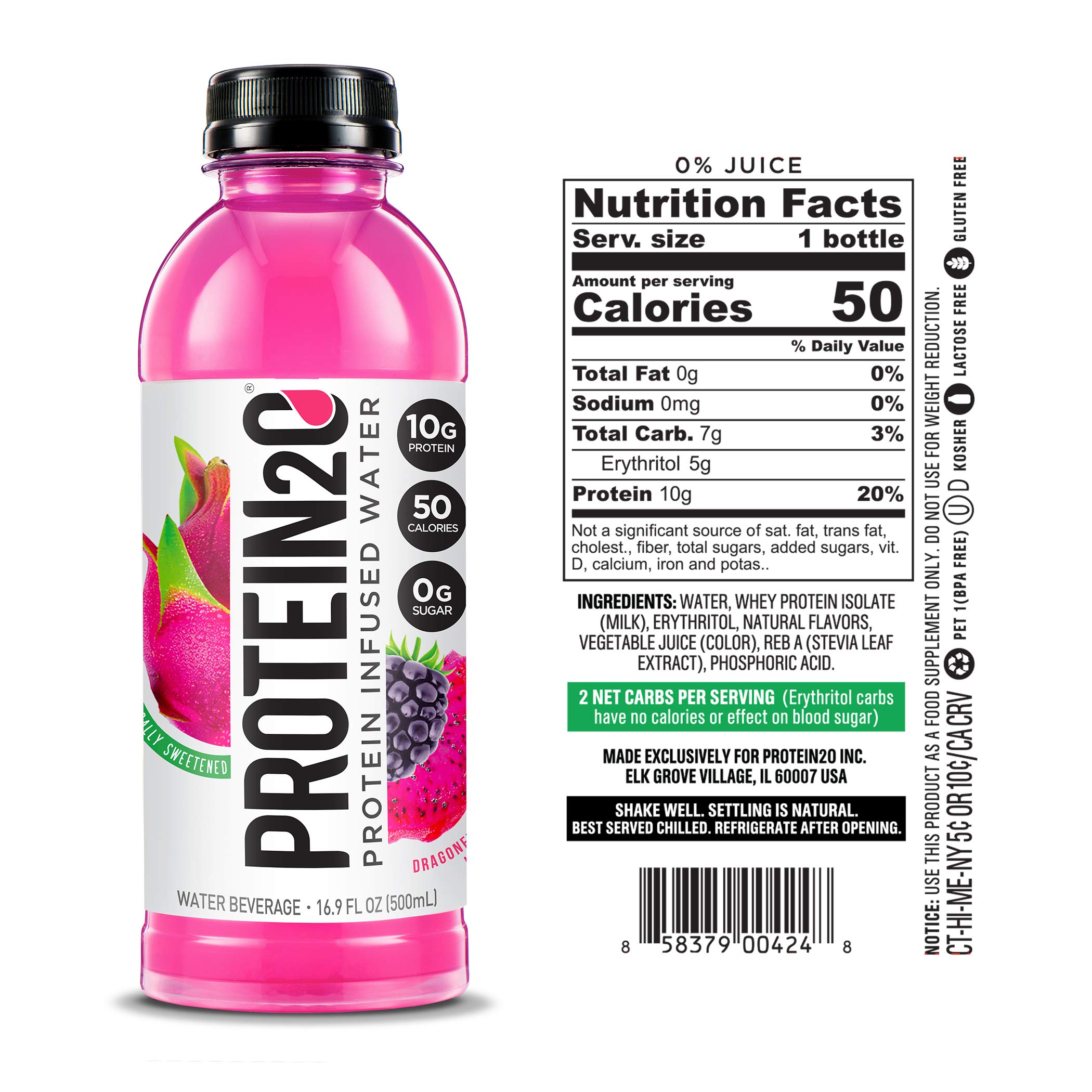 Protein2o Low Calorie Protein Infused Water, 10g Whey Protein Isolate
