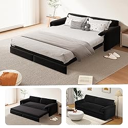 66-Inch Queen Size Convertible Sleeper Sofa