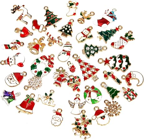Download Savita 38pcs Christmas Pendants Charm Jewelry Making Supplies Christmas Crafts Supplies Diy Ornaments For Xmasdecorations Bracelet Making Decorative Pins Clothes Sewing Accessories Amazon Co Uk Kitchen Home 3D SVG Files Ideas | SVG, Paper Crafts, SVG File