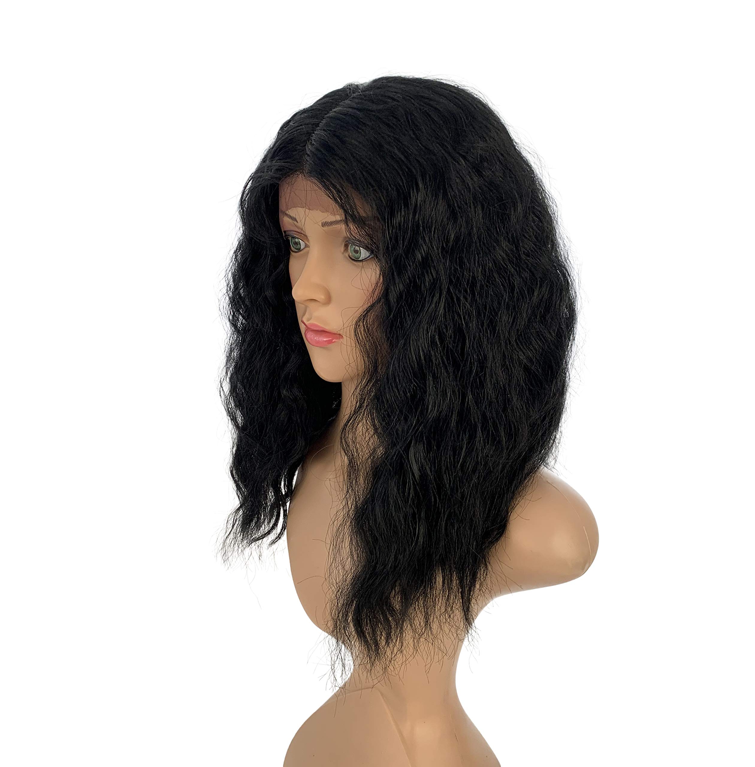 SLEEK Lace Front Wigs With Baby Hair 15’’ Shoulder Length Nature Loose Synthetic Lace Front Wig for Women SPOTLIGHT 101 ABBIE lace wig Centre Part 4'' Deep Lace Heat Resistant Fiber150g-1B