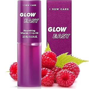 I DEW CARE Glow Easy Vitamin C Tinted Lip Oil Gloss with Jojoba Seed Oil | Korean Skincare, Vegan, Cruelty-Free, Gluten-Free, Paraben-Free