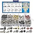 310pcs Motherboard Standoffs Screw, PC Computer Screws Kit Set for Mainboard, Hard Drive HDD, Case, Fan, Power Graphics,CD-ROM