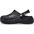 Crocs Women's Baya Platform Clogs, Black, Numeric_8
