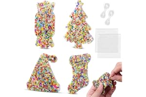 ANBOOR Skin Picking Fidget Toys, Silicone Pick Fidgets Toy Pad - Christmas Sensory Toys for Skin Pickers, Anxiety Autism for Adults Youth (Tree, Candy , hat, Socks