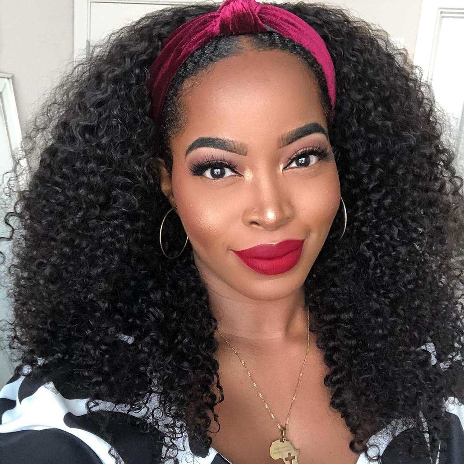 Kinky curly half wig Clearance