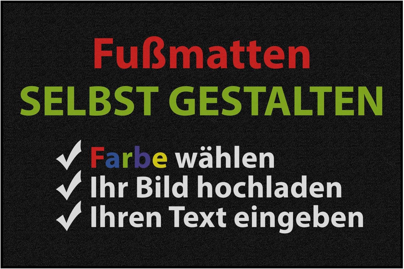 Amazon De Casa Pura Premium Fussmatte Selbst Gestalten Personalisierte Schmutzfangmatte Mit Ihrem