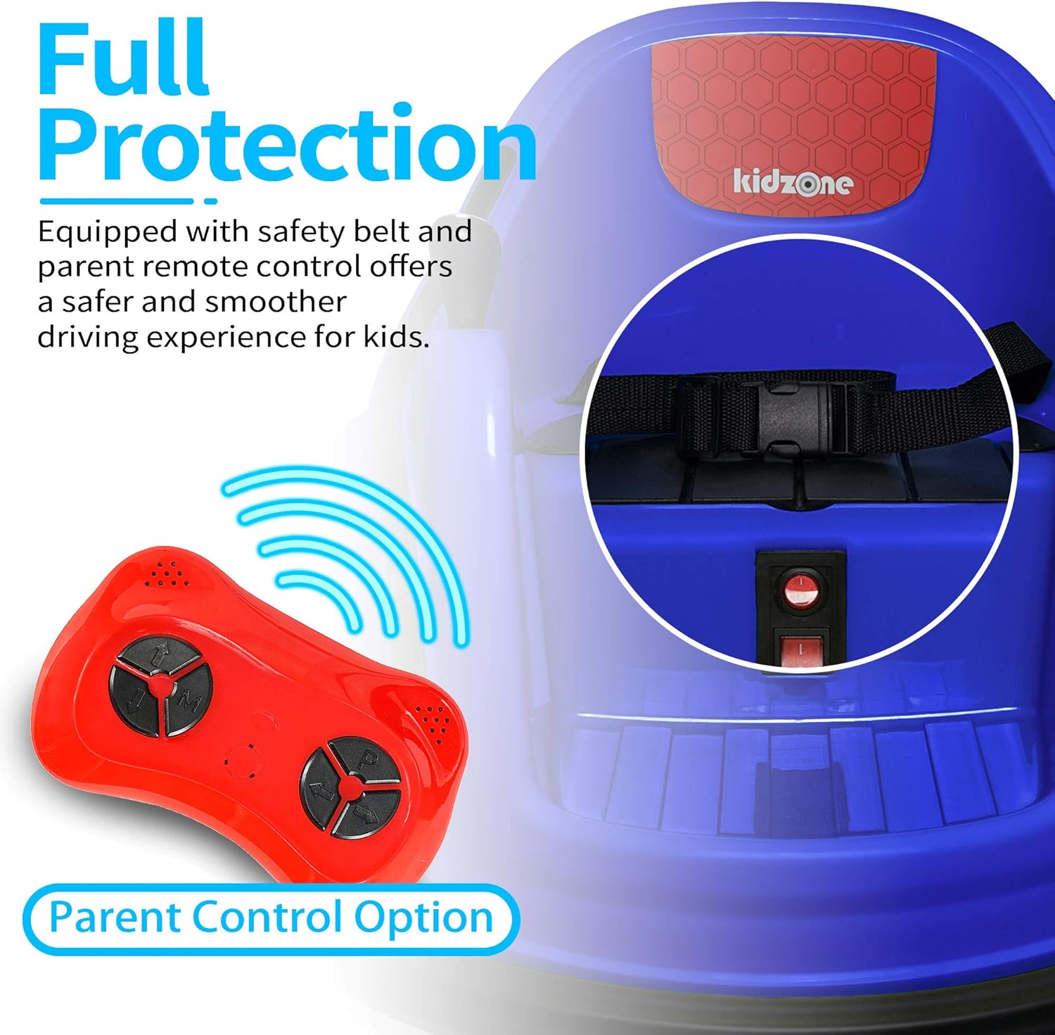 kidzone remote control bumper car