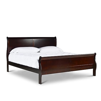 Amazon Com Steve Silver Orleans King Bed In Cherry Finish