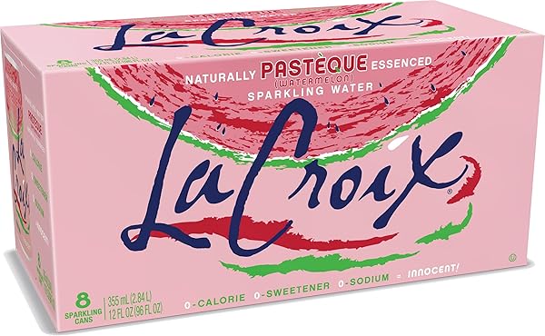 LACROIX SPARKLING WATER, PASTEQUE (WATERMELON), 12 FL OZ (PACK OF 8)