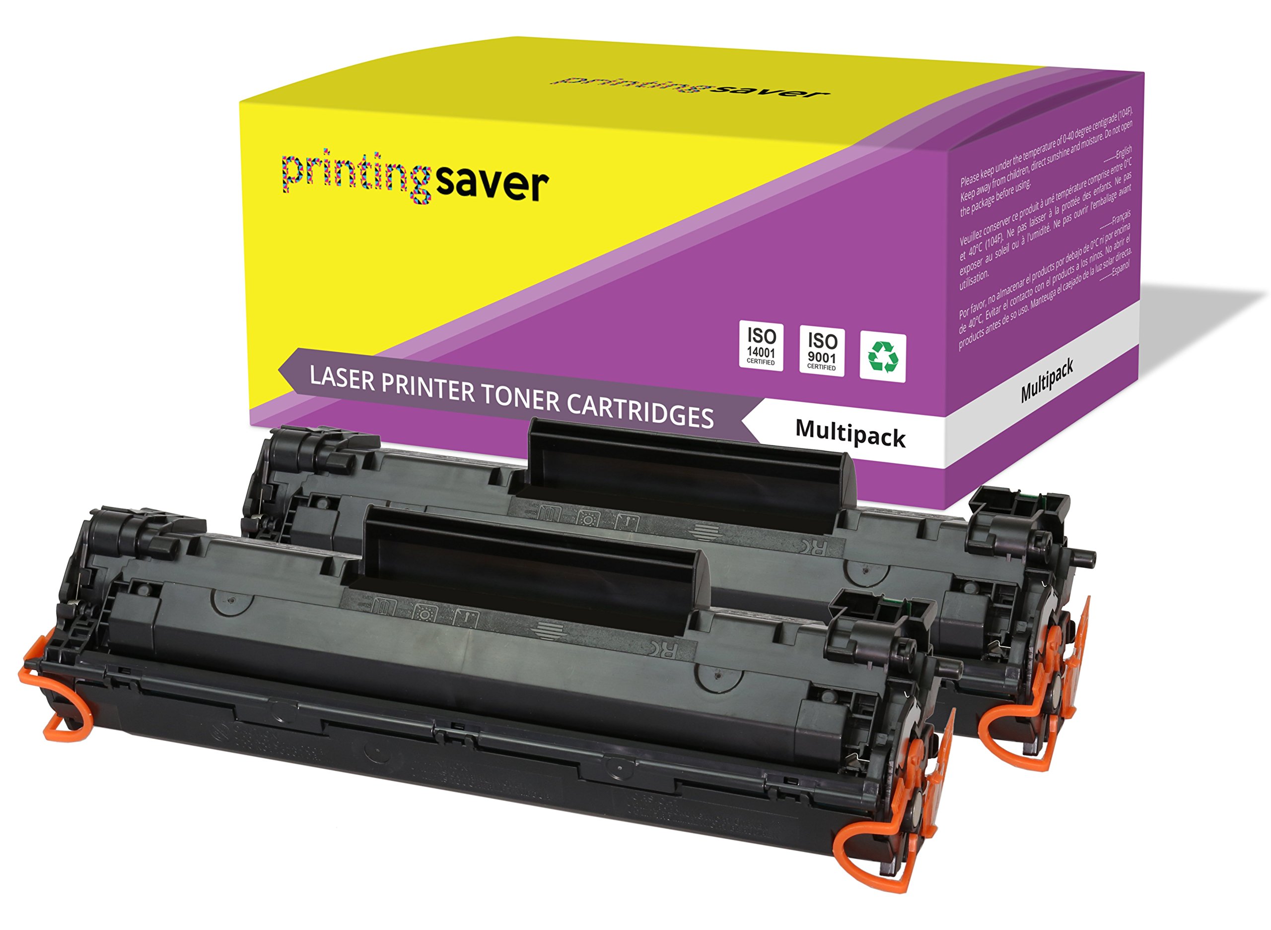 2x Printing Saver BLACK compatible toners for HP LaserJet Pro MFP M201dw M201n M202dw M202n MFP M125a M125nw M125rnw M125m M126a M126nw M127fn M127fp M127fw M128fn M128fp M128fw M225dn M225dw printers