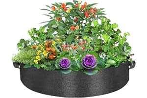 ZtohPyo Fabric Raised Garden Bed, 50 Gallon Heavy Duty Large Plant Grow Bags, Durable Aeration Garden Bags Potato Planter Bags to Grow Vegetables Outdoor.