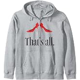 The Devil Wears Prada 2 That's All Red High Heel Pitchfork Zip Hoodie