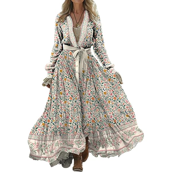 Ted Baker Light Pink Flossi Pleated Floral-Print Woven Maxi Dress Size 3  (US 8) at Amazon Women's Clothing store