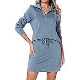 Casly Lamiit Women's 2 Piece Skirt Sets Athletic Tennis Skorts Tracksuit Half Zip Long Sleeve Sweatshirt Casual Outfits