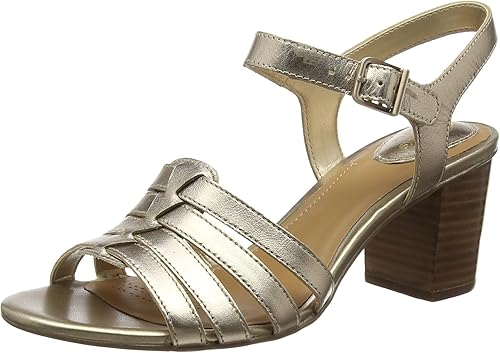 clarks sandals womens gold