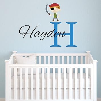 Amazon Com Personalized Pirate Wall Decal For Boys Pirate