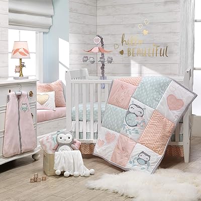 Sweet Owl Dreams 6-Piece Pink Heart Nursery Baby Kenya Ubuy