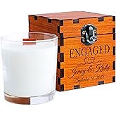Personalized Engagement Gifts for Couples Newly Engaged Engagement Candle 4 Scents to Choose from, Engaged Candle Gift