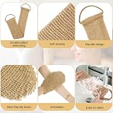 COMNICO Exfoliating Body Scrubber 2pcs, Natural Loofah Bath Set view 4