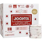 Joonya Baby Diapers, Size 1 XS (4-9 lb) - 6 Bags of 32 (192) - Non Toxic, Eco-Friendly, High Absorbency, Overnight Use, Ultra Slim & Soft - Made in Denmark