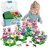 Birthday Toys Gifts for 2 3 4 5 6 Years Old Toddler Girls Boys, 156 PCS Insect Flower Garden Building Educational STEM Learning Pretend Play Gardening Set, Easter Gifts for Preschool Kids Age 2+
