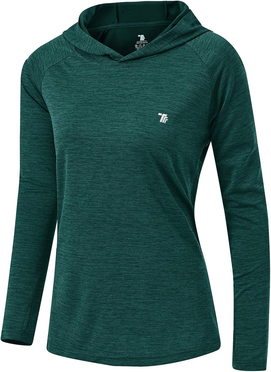 TBMPOY Womens UPF 50+ Sun Protection Hoodie Shirt Long Sleeve Fishing Hiking Outdoor UV Shirt Lightweight: Clothing