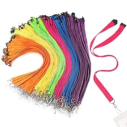 Patelai 120 Pcs Breakaway Lanyards with J Hook Bulk