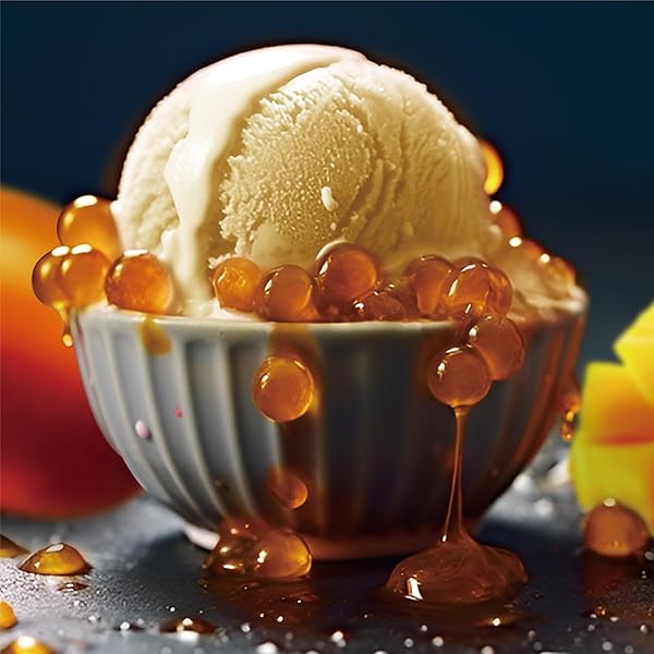 J WAY LOCAL FLAVOR J WAY BURSTING POPPING MANGO BOBA PEARL – MANGO POPPING BOBA – TAPIOCA POPPING BOBA MANGO – 2 LBS