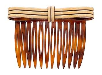 Amazon Com France Luxe Layered Bow Side Comb Tan Beauty