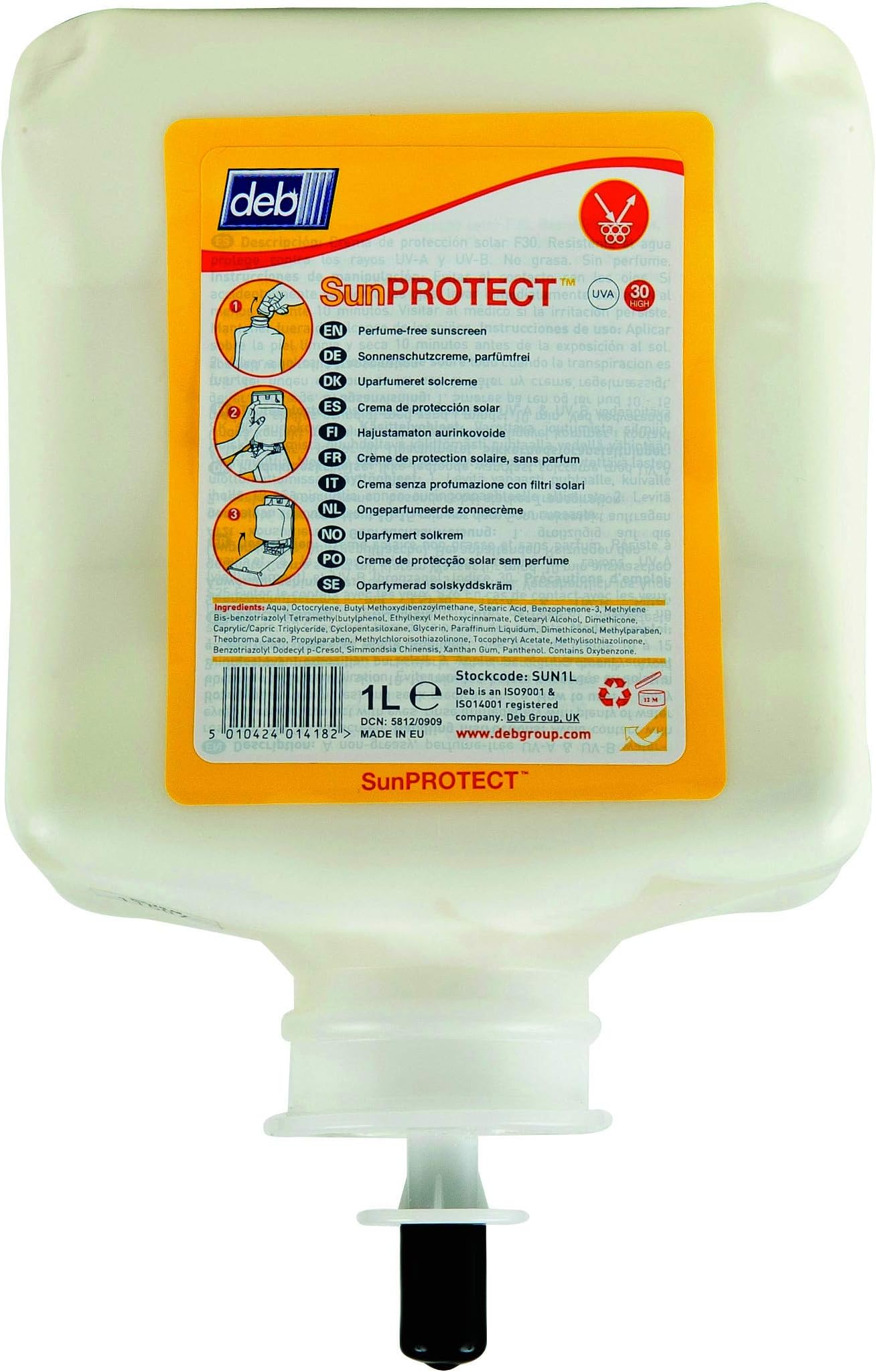 SUN CREAM, PROTECTION, 1L