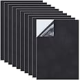 BENECREAT 10PCS 1mm Thick Self-Adhesive Foam Sheet 8.3x11.8 Insulation Foam for Halloween Decor, Containers and Furniture Protection, Black