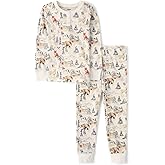 Gymboree Kids' And Toddler 100% Cotton Henley Long Sleeve Top and Pants, Gymmies Pajama Set