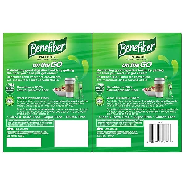 BENEFIBER ON THE GO FIBER SUPPLEMENT STICK TWIN PACK (72 CT.)