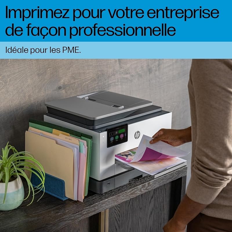 OfficeJet Pro 9132e, 404M5B, Imprimante Multifonction à Jet d'encre A4 Couleur, Recto Verso Automatique, 22 ppm, Wi-FI,6 Mois de Forfait Instant Ink Gratuit, Grise