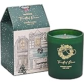 M&SENSE Christmas Holiday Candle - Frosted Pine Scent, 8.1oz Soy Wax, Ideal Winter Home Decor Gift for Women and Men