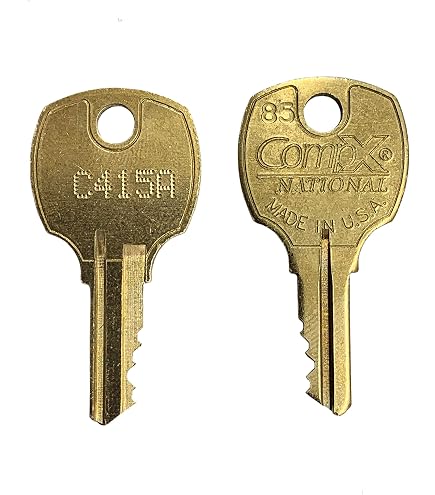 Replacement Keys (5 Pack) For National CompX Cam Lock C420A - Brass Pre-Cut Keys - View #3