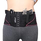 LINIXU Women's Concealed Carry Holster Hip Hugger Classic Lace Black/red