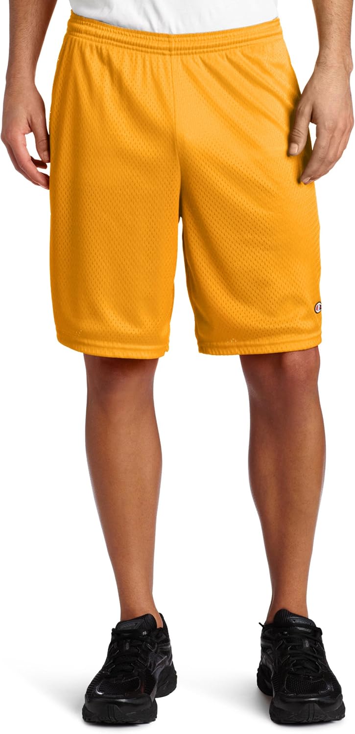 Champion Men's Long Mesh Short with Pockets: Champion: Clothing