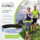 FlipBelt Classic Running Belt Ocean Bloom XL for Phone and Essentials view 2