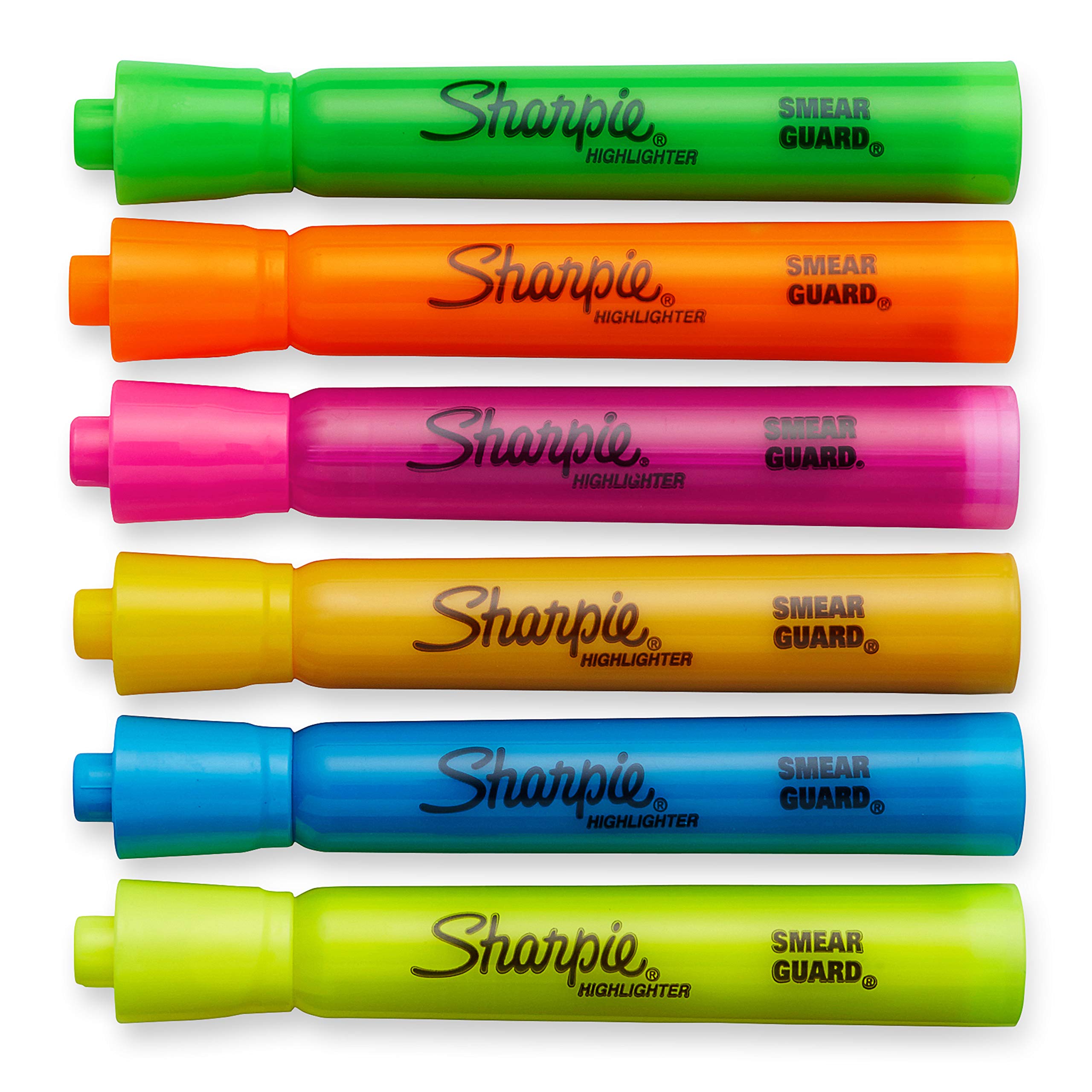 Sharpie Accent TankStyle Highlighters, 6 Colored Highlighters (25076