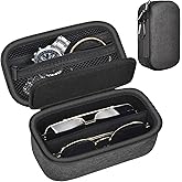 Grapsa Travel Sunglass Organizer Case for Quay Polarized Sunglasses Men Women, Trendy Glasses Storage Box (Bag Only)