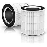 VK-6067B Filter Compatible with Vremi Air Purifier Filter Replacement VRM010685N and Hokeki Air Purifier Filter Replacement for VK-6067B with 3-Stage High Efficient & Activated Carbon Filters, 2-Pack