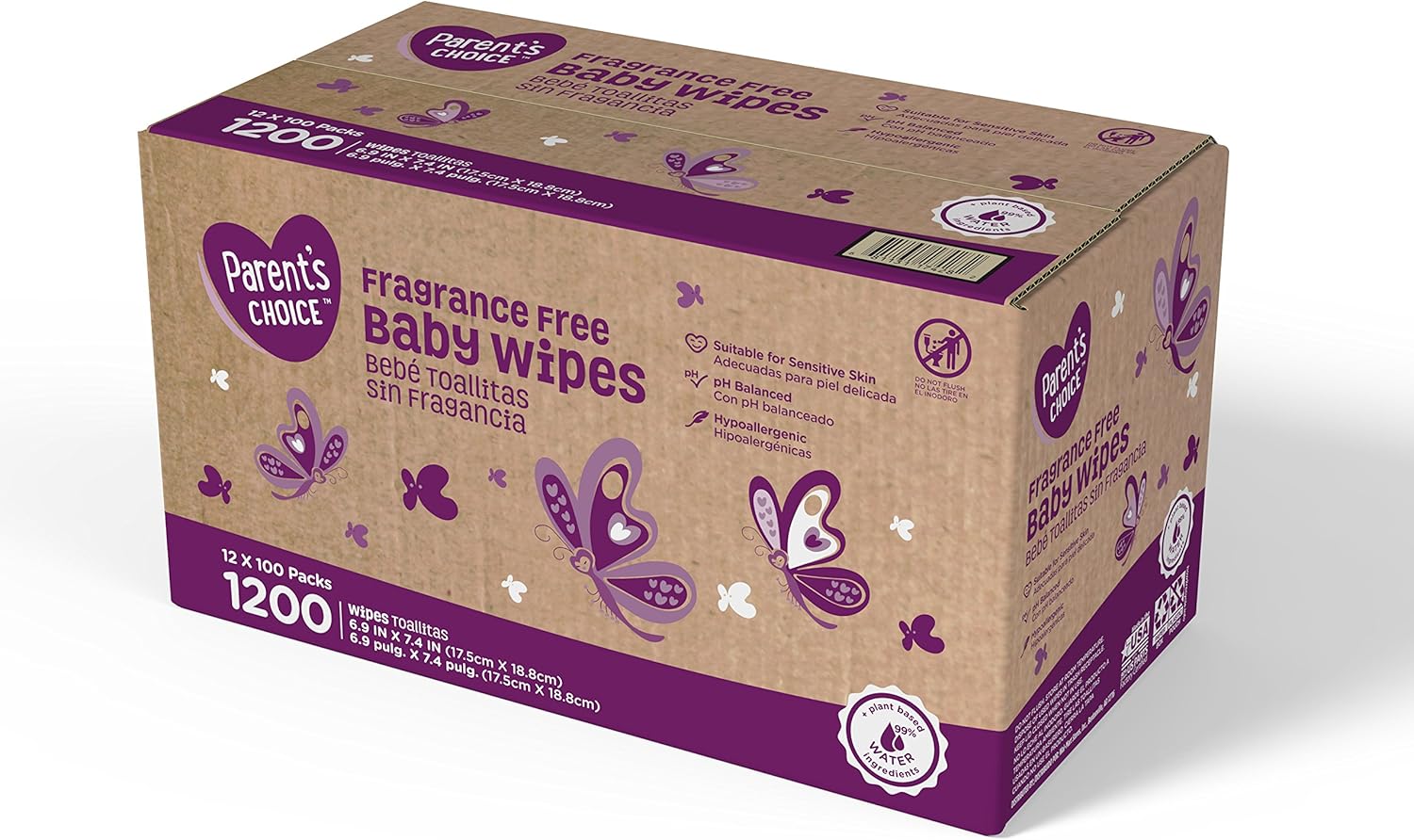 parents choice wipes 1200