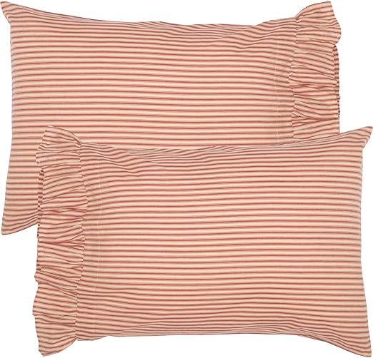 Amazon Com Vhc Brands Farmhouse Bedding Sawyer Mill Ticking