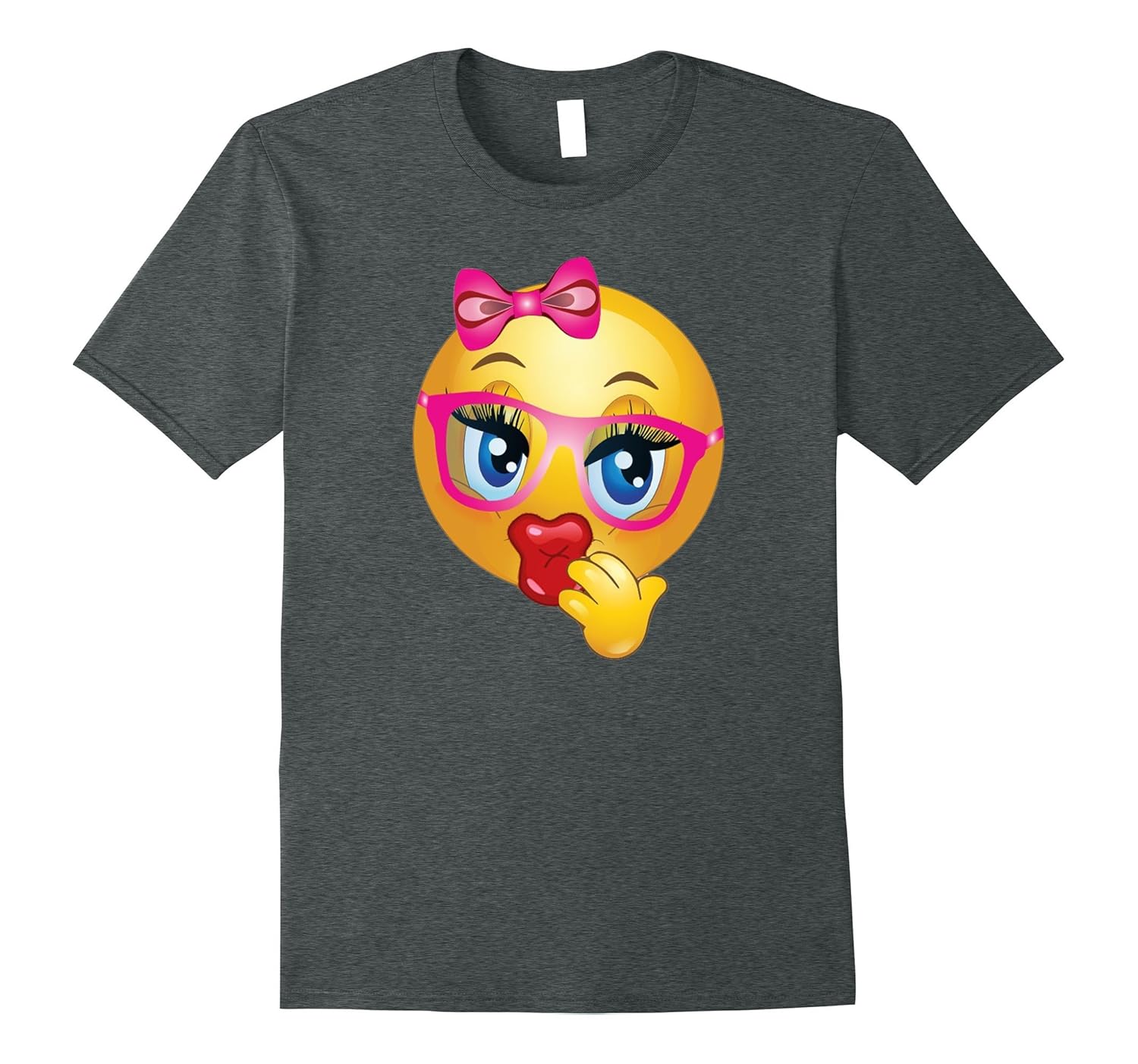 Emoji Nerd Shirt Yellow Face Geek Costume Glasses Gift-ANZ