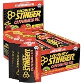 Honey Stinger Strawberry Kiwi Energy Gel, Caffeinated &amp; Gluten Free with Organic Honey, for Exercise, Running and Performance, Sports Nutrition for Home &amp; Gym, Pre and Mid Workout, 24 Pack